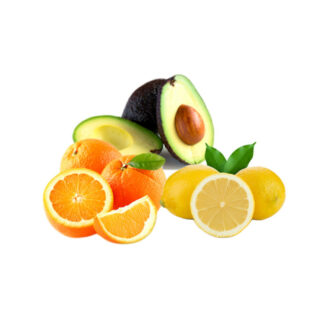 Bio avocados Hass Bio Orangen und Bio zitronen